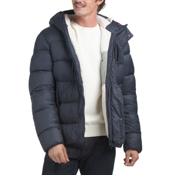 SAVE THE DUCK Grey/black Zander Lined Puffer Jacket - Picture 1 of 2